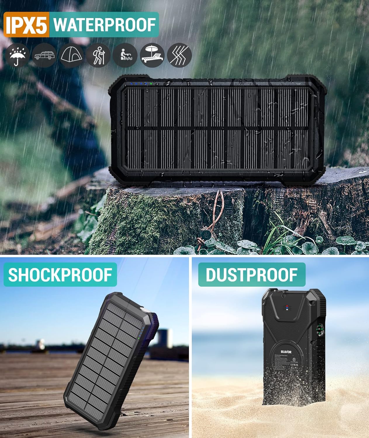 SolarPower Pro™ 20,000mAh Charger