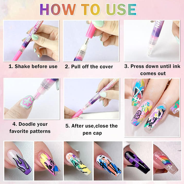 Precision Acrylic Nail Art Pen Set