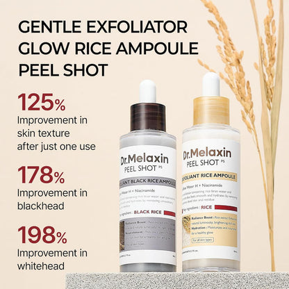 Dr.Melaxin Peel Shot Glow Set – Turmeric Spray & Rice Ampoule Duo