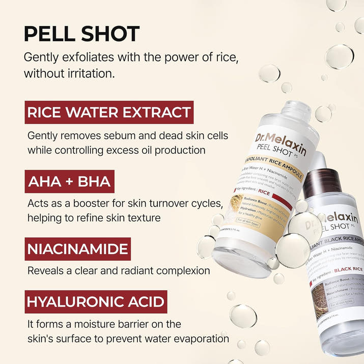 Dr.Melaxin Peel Shot Glow Set – Turmeric Spray & Rice Ampoule Duo